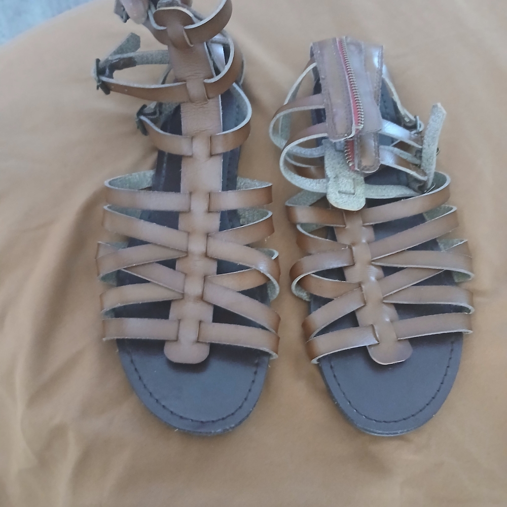 Brown Strappy Sandals